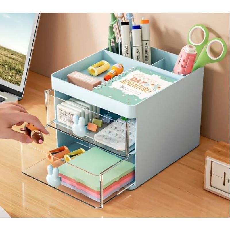 Небольшой контейнер для ручек в виде выдвижного ящика, домашний стол, бардачок, настольные канцелярские принадлежности, ящик для хранения пульта дистанционного управления. Подарок на праздник.