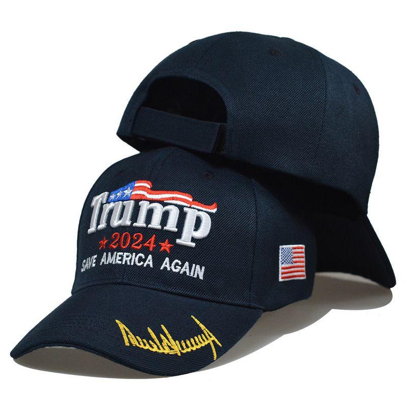 Take Trump America Back Usa Signature 2024 Red Shadow Embroidered Hat Cap