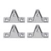 4Pcs Deck Hinge for Boat 316 Stainless Steel Top Mounting Hardware Awning Fixed Accessories