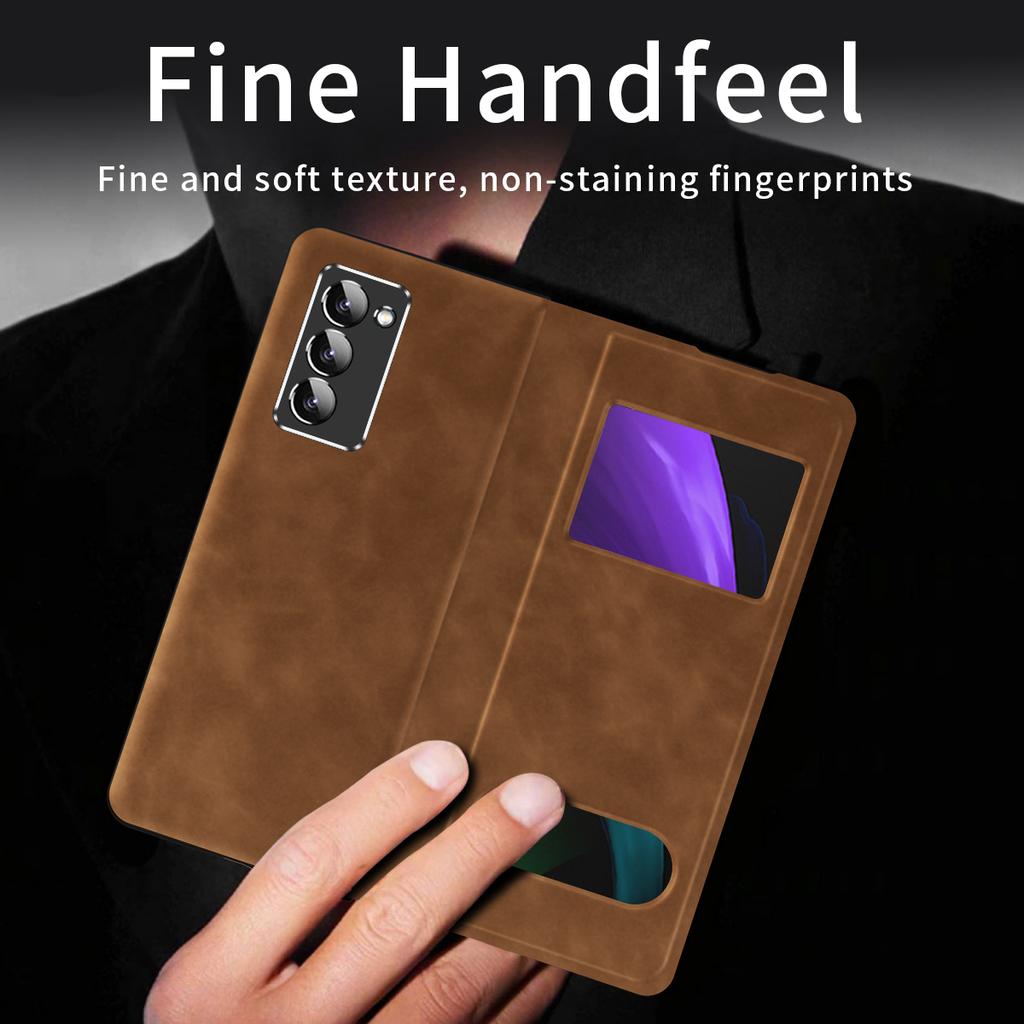 Anti -Scratch Fashion Full Body Leather Case For Samsung Galaxy Z Fold 4 5g Fold4 Fold3 Fold2 Fold 2 3 Zfold4 Fold4 Phone Cases