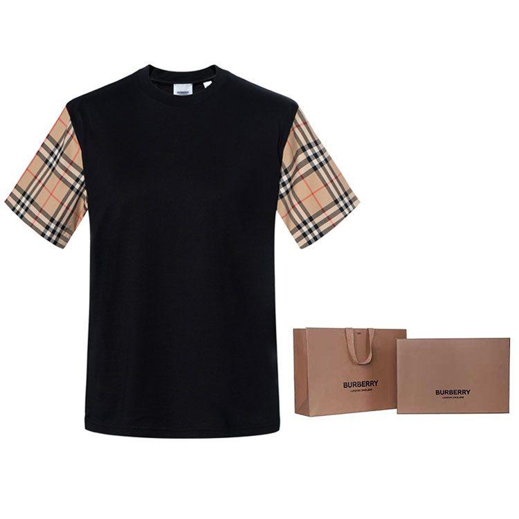 Burberry Женская черная футболка SS21 с рукавами-реглан 80430571