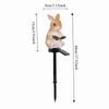Waterproof Solar Animal Lamp Ground Insertion Cute Outdoor Solar Light Realistic Decorative Rabbit Squirrel Lawn Light Outdoor