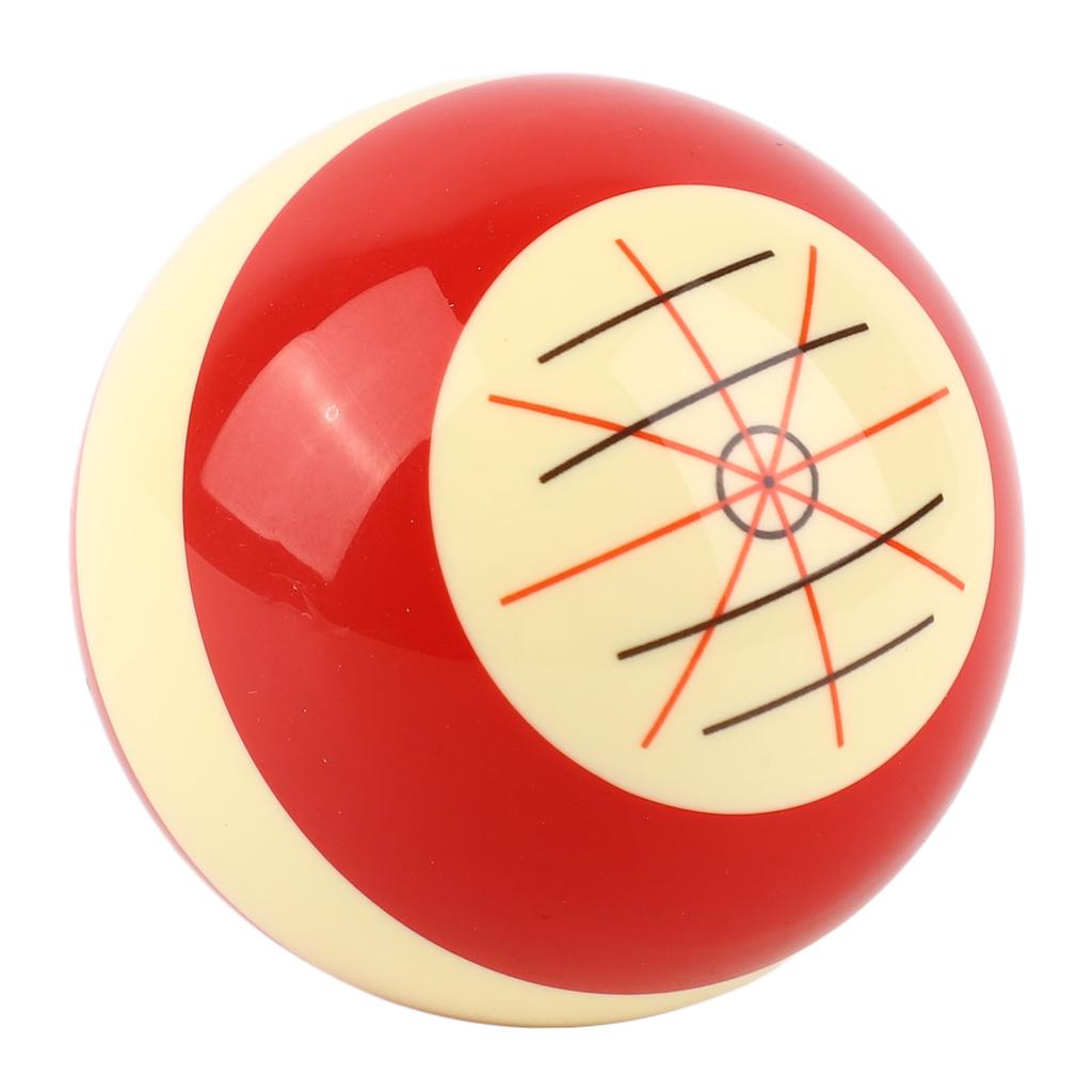 Training Billiards Cue Ball Resin Standard Pool Practice Cue Ball for US Billiards Eight Balls 57.2mm Diameter