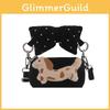 Crossbody Bag Girl With Bow And Dog Decoration For Kindergarten Daily Use
