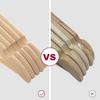 ELONG HOME Wooden Clothes Hangers with Non-Slip Indents and Trouser Bars, Shape-Retaining, 360-Degree Rotating Slim Clothes Hangers for Suits, Shirts,