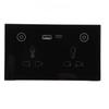 Smart Wall Outlet 2.4G WiFi Touch Light   Voice Control Smart Plug with USB and TYPE C   Port For   95‑250V