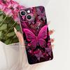 Transparent For iPhone 13 Case Cover Cute Cat Fashion Butterfly Funny Painted Casing A2633 A2482 A2631 A2634 A2635