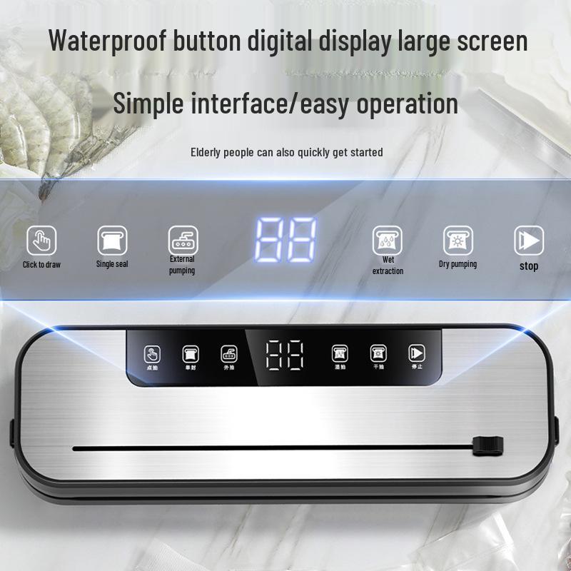 Автоматический вакуумный упаковщик для дома и коммерческого использования - Машина для сохранения и упаковки продуктов