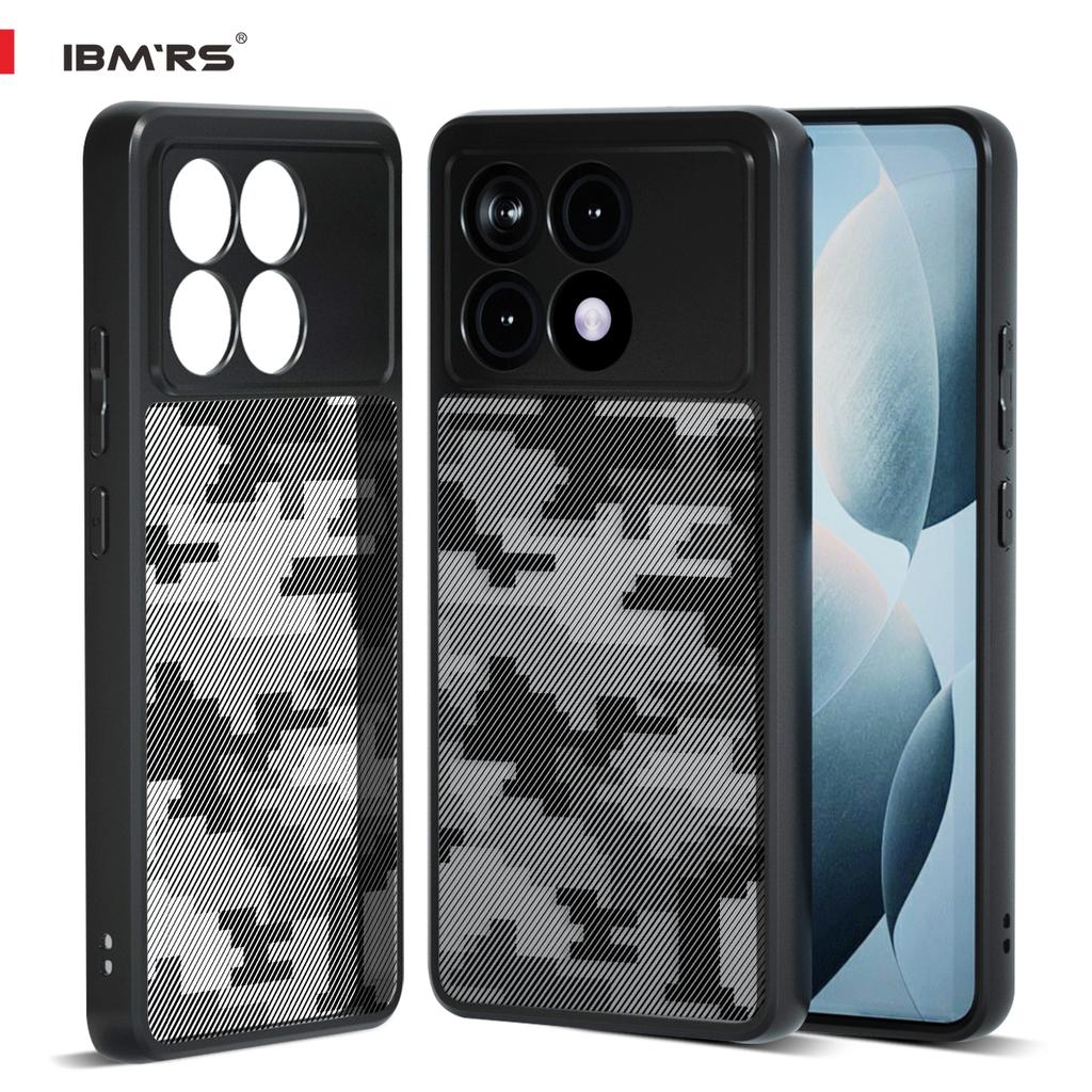(Comes with Wrist strap)IBMRS for Xiaomi Redmi K70 Ultra Phone Case,ultra-sleek,raised Edges Protect Camera & Screen- Black Camo