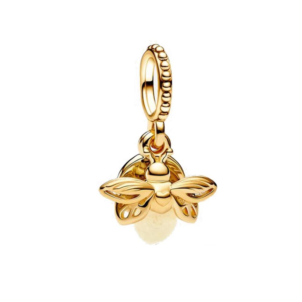 925 Серебряная Ласточка Попугай Лягушка Стрекоза Подвеска Шарм Браслет Женские Модные Украшения Подарок