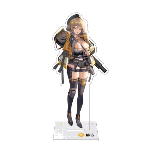 Algernon Product NIKKE Acrylic Stand, Anise, Approx. W43-106mm X H120mm, Made of Acrylic