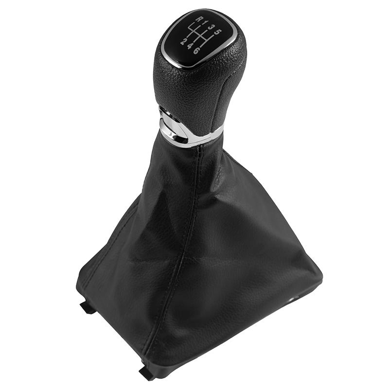 Gear Stick Shift Knob Leather Gaiter Boot Cover Collar Car Replacement Accessories For Skoda Octavia A7 MK3 2014-2017
