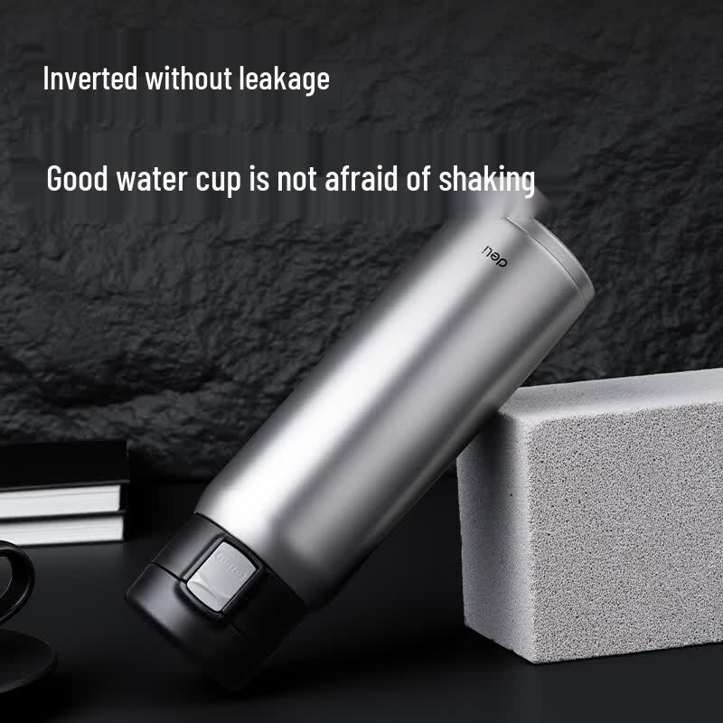 Deli LL625 480ml White Insulated Thermos Mug