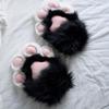 Милые мультяшные Косплей Костюм Перчатки Пищащие Кигуруми Пушистые Кошачьи Лапы Варежки Фурсьют Кигуруми Утепленные Перчатки Кошачьи Лапы Косплей Реквизит