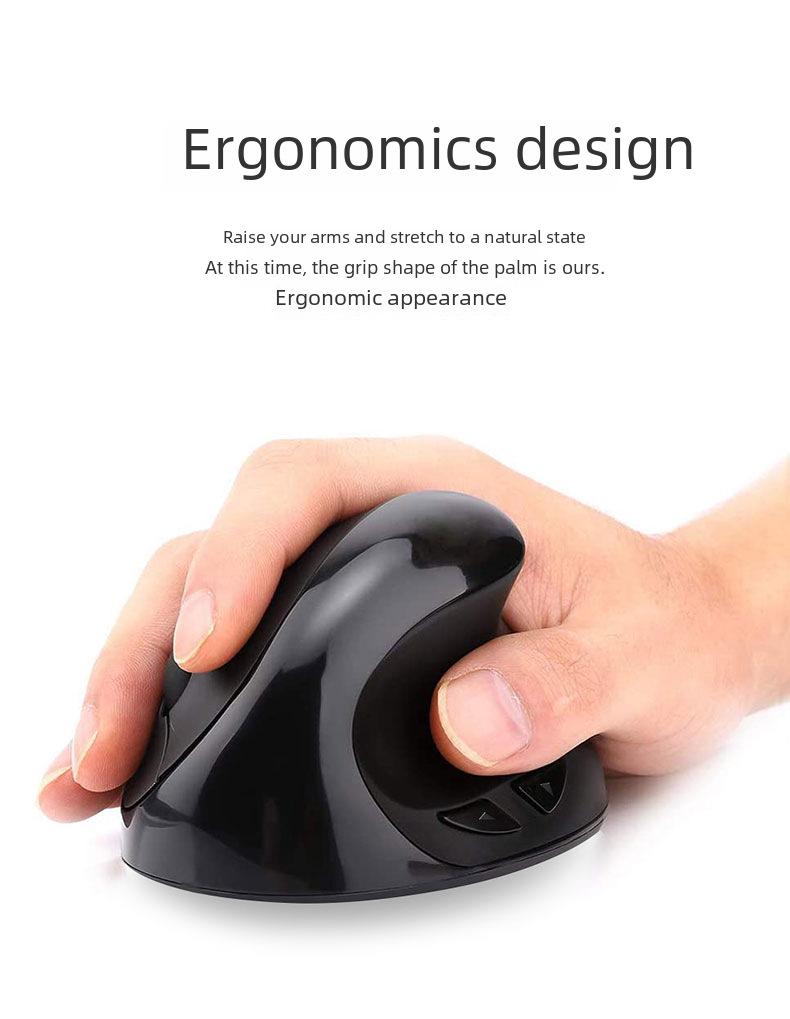 Left-handed Wireless Grip Mouse Designed for Girls, Small Size To Relieve Hand Joint Strain.