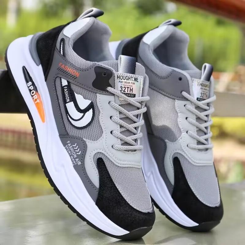 Мужская обувь, новая осенняя обувь, мужская модная универсальная обувь из сетки, мужская спортивная обувь, нескользящая и износостойкая повседневная обувь с мягкой подошвой