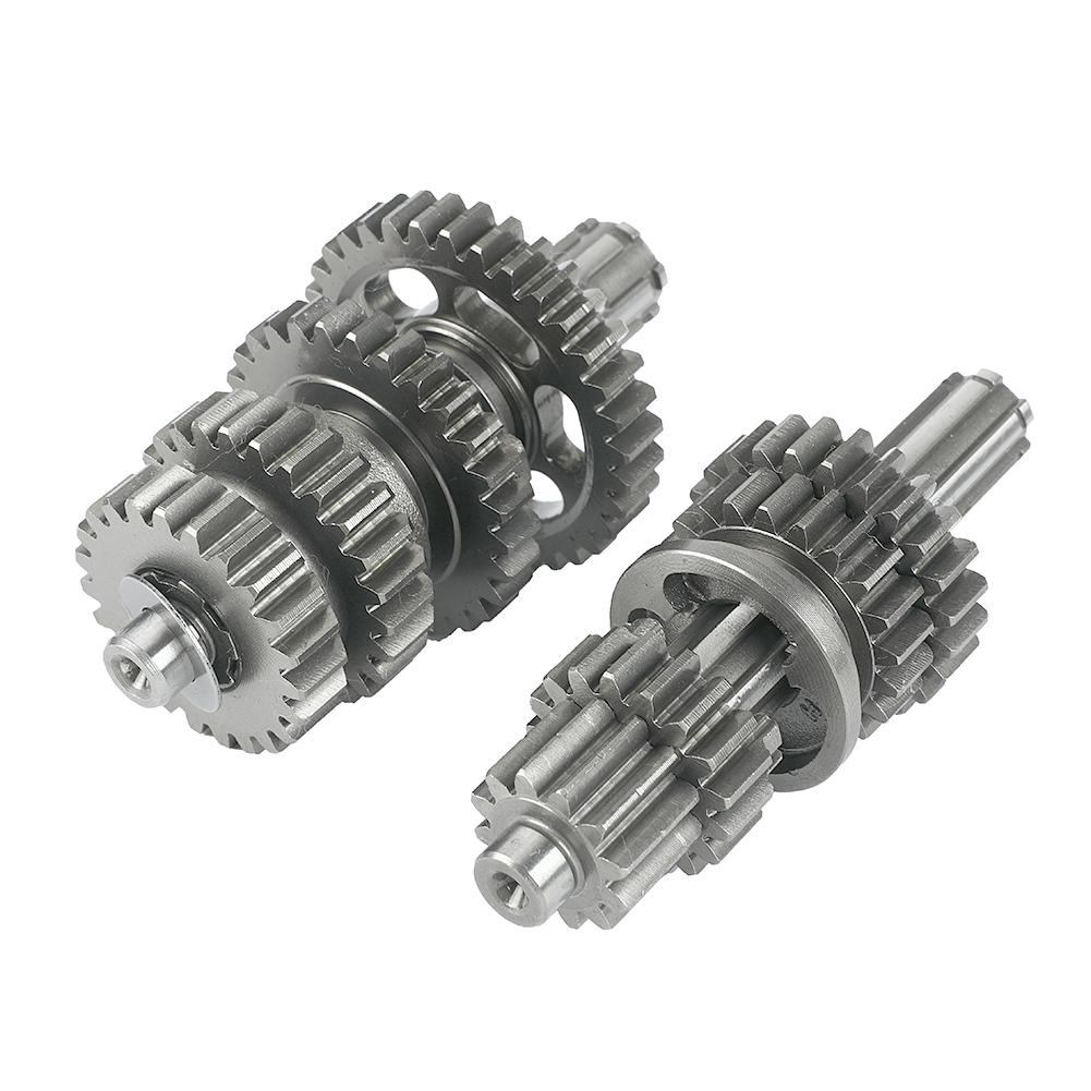 125cc Transmission Gear Box Main Counter Shaft Assy For Lifan 125 1P52FMI Horizontal Engine Kayo BSE Dirt Pit Bike Parts