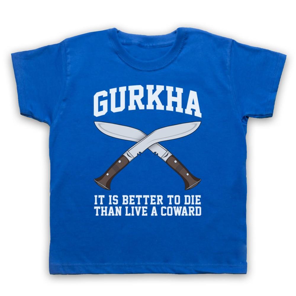 Gurkha Motto It Is Better To Die Than Live A Coward Kids Childs T-Shirt