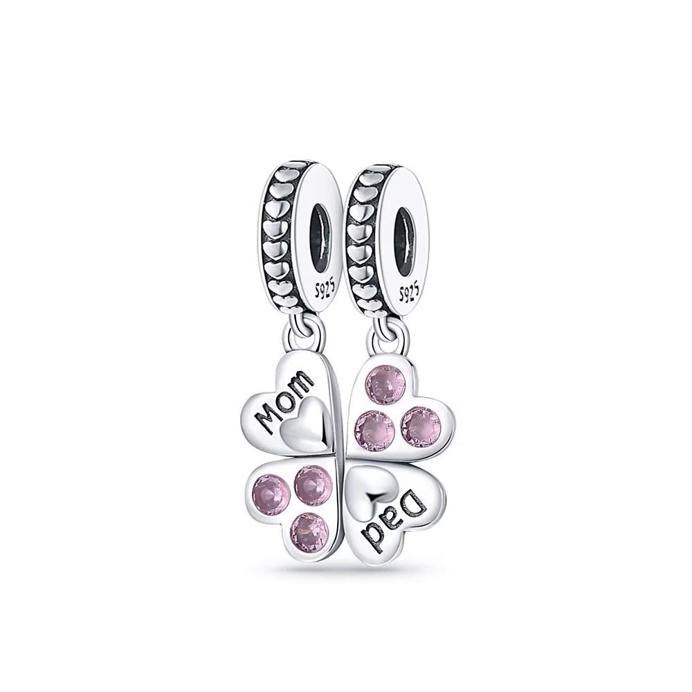 New Silve Red Heart Rudder Anchor Pendant Charm Bead Fit Original Diy Bracelet For Women Diy Fashion Jewelry Making