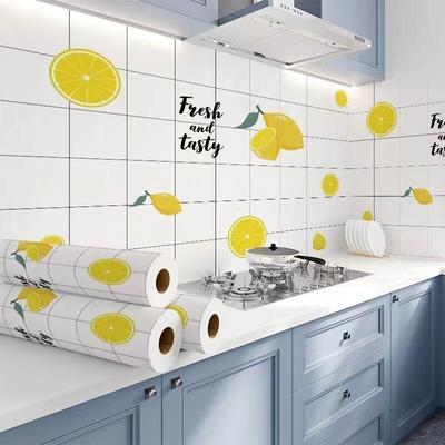 Свежие чистые кухонные обои и наклейки на стены Самоклеящиеся виниловые обои Водостойкая маслостойкая наклейка на стену Квадратная плитка, аниме, подсолнух, животное