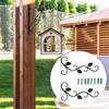 2pcs 11x9 in Plant Hanger Bracket Black Wall Hook Hanging Plant Bracket  Garden Decoration