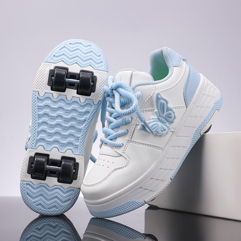 Student Runaway Shoes FourWheel Children'S Roller Skates Boys And Girls Removable UltraLight Version Shoes With Wheels
