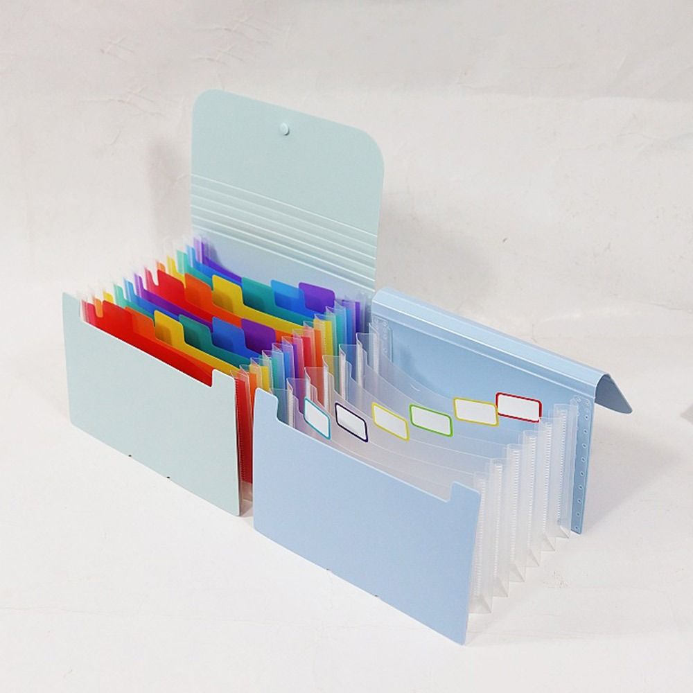 Large Capacity Organ Bag 7 Layer File Pouch Portable A6 File Folder