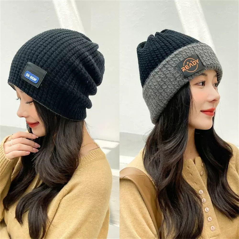 Утепленная вязаная шапка, ветрозащитная шапочка, симпатичная защита ушей для женщин и девочек