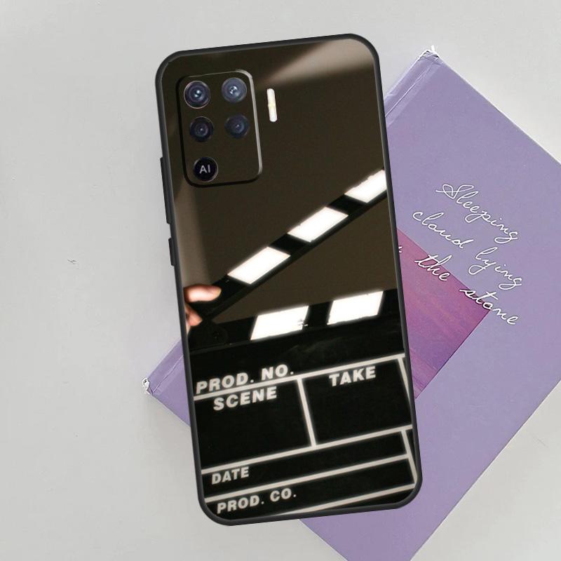 Чехол-хлопушка для киносъемок для Oppo A15 A16 A17 A52 A72 A76 A96 A74 A94 A53 A54S A57S A58 A78 A98 A77