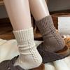 New Vintage Winter Socks Thickened Breathable Floor Socks Warm Soft Stacked Sock for Women