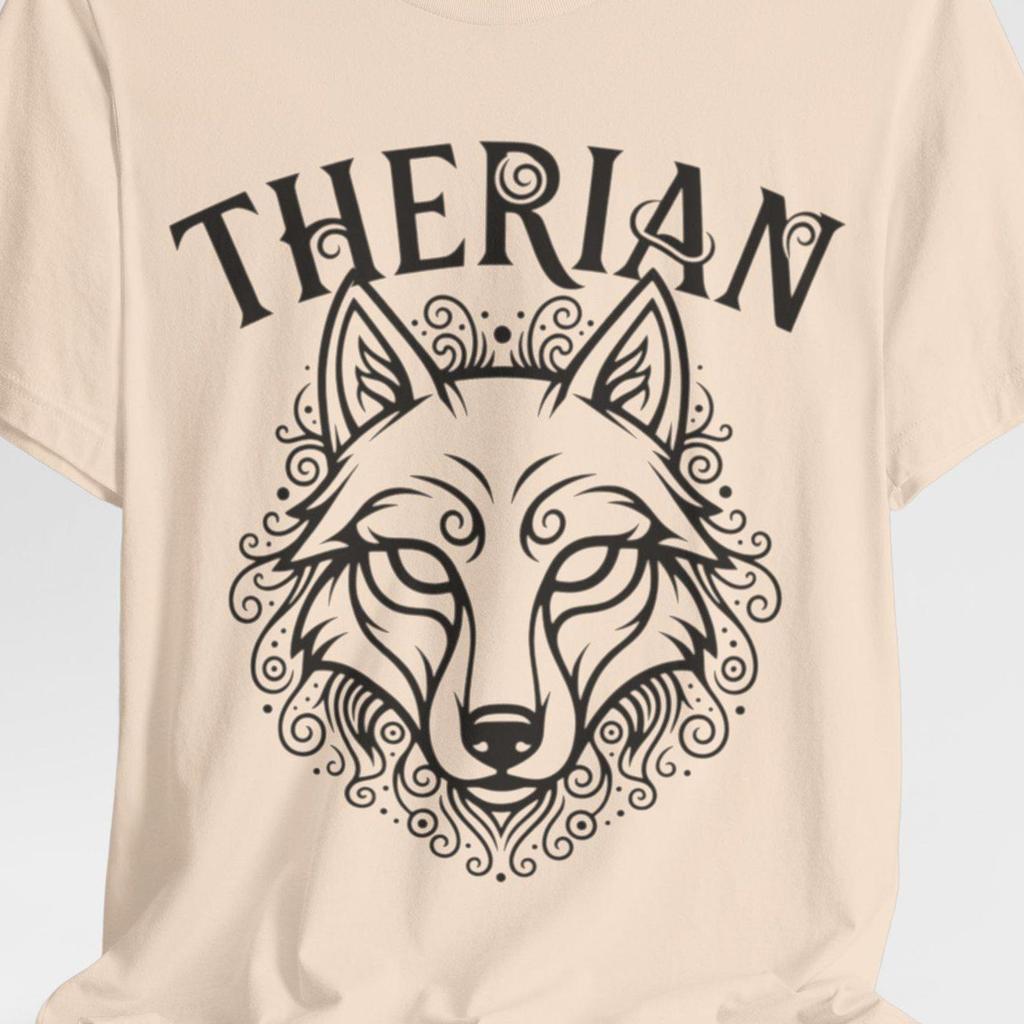 Therian Wolf Mask Shirt, Otherkin Graphic Tee