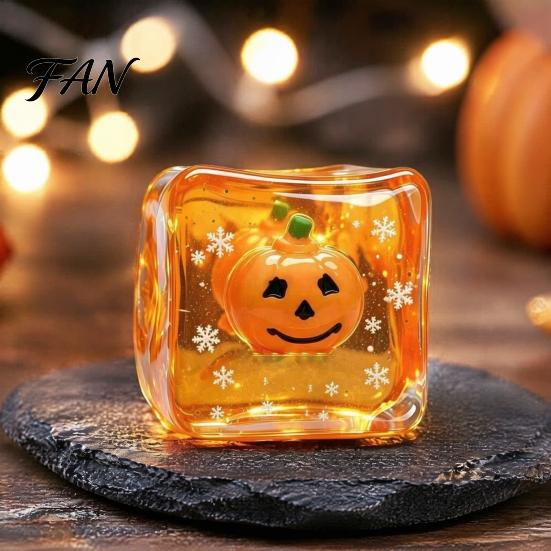 Сжимающая игрушка для снятия стресса, Хэллоуинская кубик-призрак, Тыква-летучая мышь с сенсорной снежинкой, Расслабление рук для подарков на вечеринку, Портативный мяч