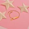 Atoztide Personalized Laser Engrave Baby Name Bar Star Nameplate Bracelet Stainless Steel For Women Kids Link Chain Jewelry Gift
