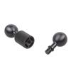 Motorcycle Double Ball Extension Rod Mount 17mm Ball Head 1/4” Thread Aluminum Bracket For Phone Action Camera Accessories