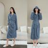 Breathable Absorbent Couple's Bathrobe – Loose-Fit, Soft Towel Material for Hotels or Home