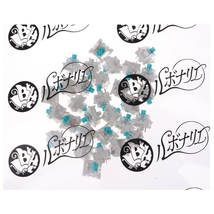 Rubonarie Key Switches, Blue Axis, Replacement Axis for Mechanical Keyboards, Gaming Keyboards, 30-Piece Set (Blue)