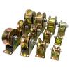 1Pcs Plating Color Bearing Pulley Rigid Caster for Inverted Track Rolling Gate Industrial Machines