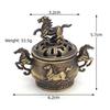 Copper Alloy Hanging Incense Burner - Indoor Aromatherapy Ornament for Agarwood Sticks