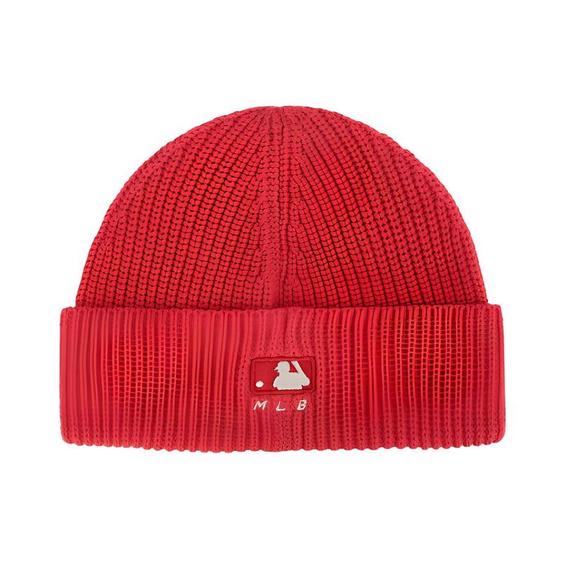 MLB Classic logo, versatile and trendy, cotton velvet hat, same style for men and women, New Year red 32CPB7111-43R
