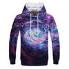 Space Galaxy Sweatshirt Men 3D Print Hoodie Men Women Loose Hoodie Vintage Kids Hoodie Long Sleeve Coat Purple Nebula Clothing