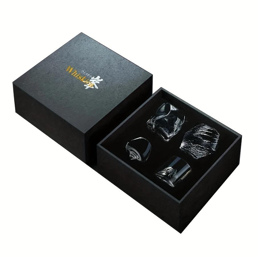 Набор бокалов для виски, 4 шт., стакан для виски, набор для вина, домашний бар, посуда для напитков для любителей виски с подарочной коробкой