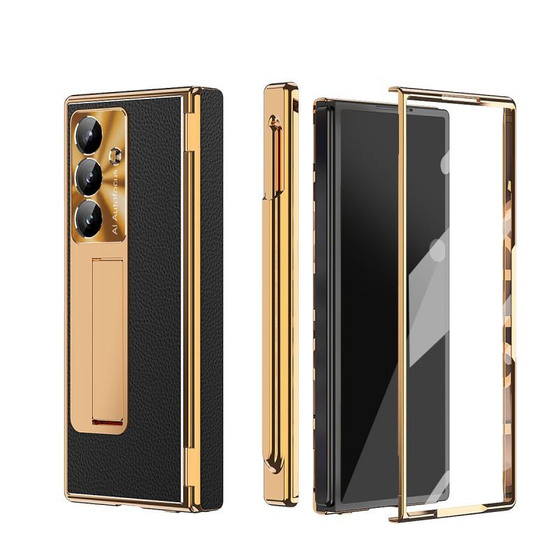 Case Galaxy Z Fold8 Ultra Leather Foldable Magnetic Shockproof Protective Cover