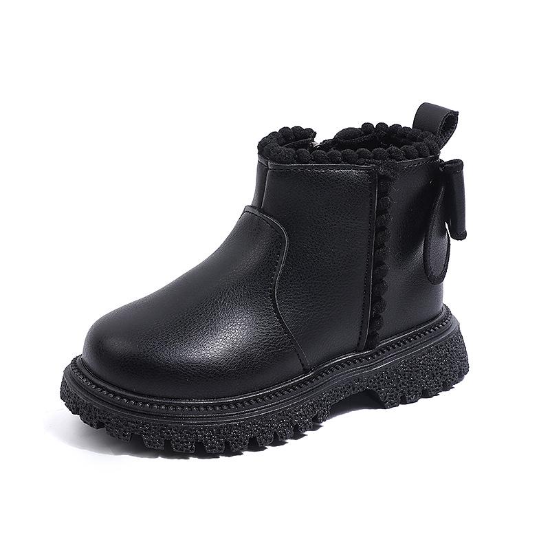 Осенние кожаные ботинки Мартинсы для девочек – Стильные, универсальные короткие ботинки для малышей