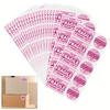 100 Pcs Fragile Stickers for Shipping - No Fold, No Fall Off - Waterproof Packaging Labels for Mailing & Boxes