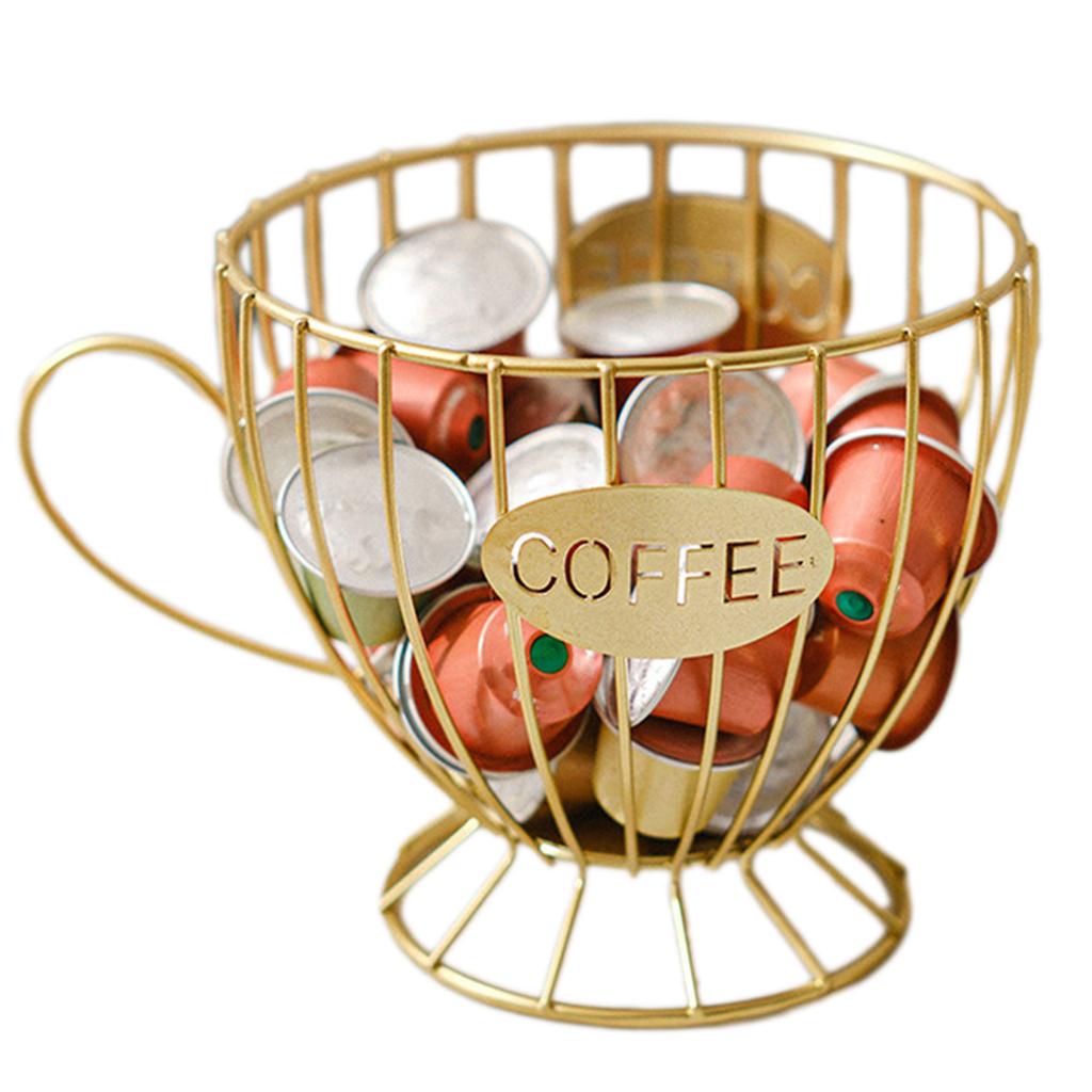 Universal Coffee Mug Holder Metal Wire Coffee Cup Shape Storage Rack Stylish Modern Coffee Organizer Rack for Home Hotel