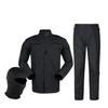 Black Workwear Ribstop Suit Blouse Pants Set Guard Security Uniform With Balaclava