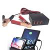 Multiple Port Charge Adapter for Car Battery 12V 24V To 5V Type-C USB Converter Charging Adaptor with Totally 5 Ports