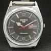 АВТОМАТИЧЕСКИЕ ВИНТАЖНЫЕ ВОССТАНОВЛЕННЫЕ МУЖСКИЕ ЧАСЫ SEIKO 5 ЯПОНИЯ ЧЕРНЫЙ ЦИФЕРБЛАТ a444355-1