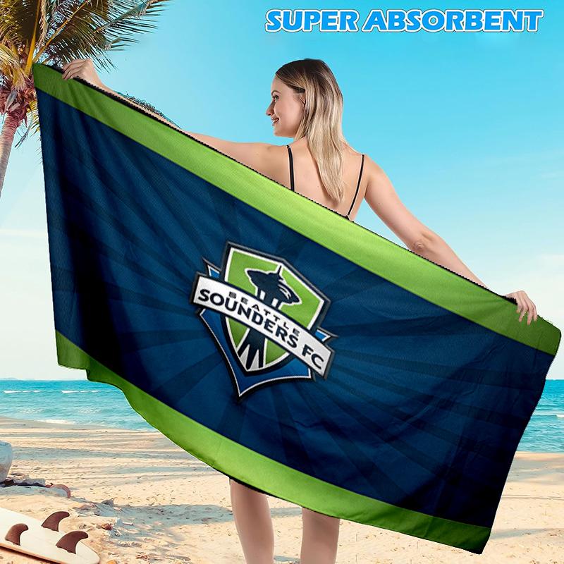 1PC Sc Internacional Crest Beach Towel, Microfiber Beach Towel, Perfect For Pool, Beach, Travel, Home Decor Beach Party Fan gifts