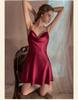 Yiyue Women's Satin Silky Hollow Sexy Pajamas Lingerie Nightdress 8358